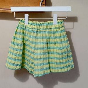ZARA YOUNG GIRLS PLAID SHORTS W A SKORT LOOK SZ 10